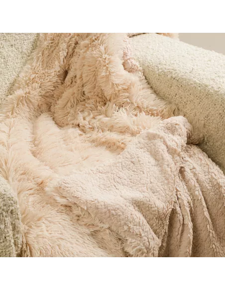 Manta pelo sherpa lisa