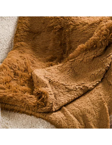 Manta pelo sherpa lisa