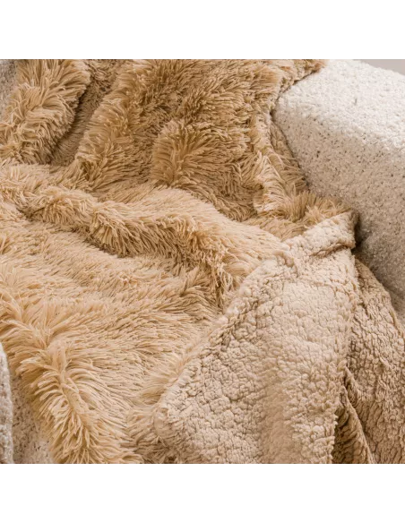 Manta pelo sherpa lisa