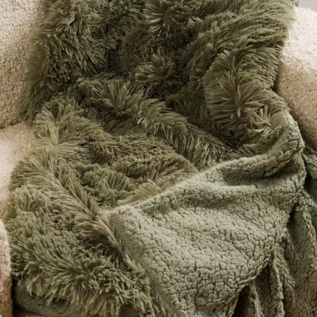 Manta pelo sherpa lisa