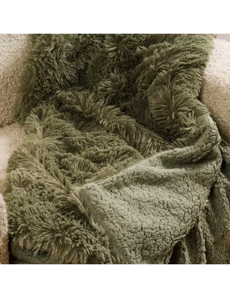 Manta pelo sherpa lisa