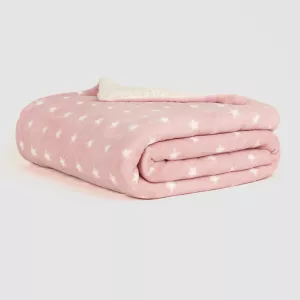 Manta sherpa Vitalidad rosa