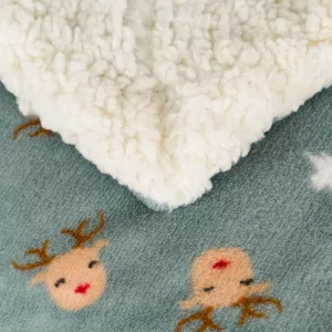 Manta sherpa Tatini verde tiffany 2