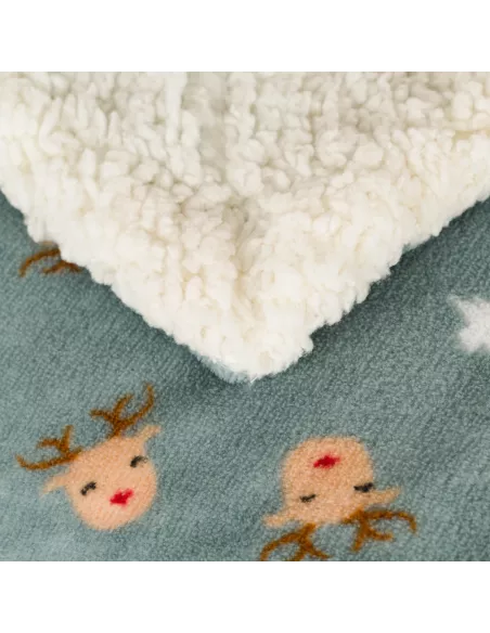 Manta sherpa Tatini verde tiffany