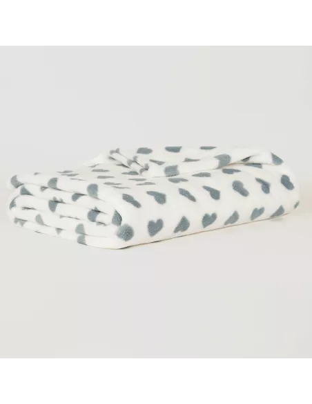 Manta coral Praga azul