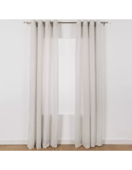 Cortina transparente algodão