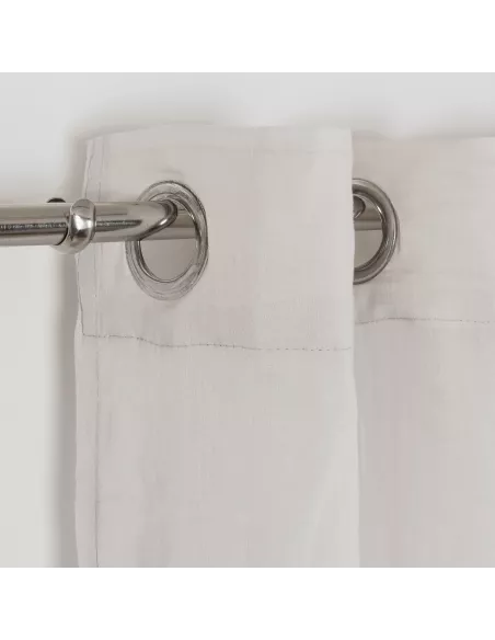 Cortina transparente algodão