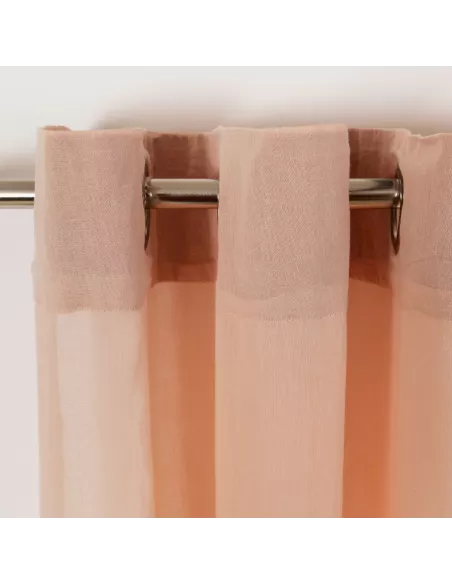 Cortina transparente algodão