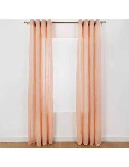 Cortina transparente algodão