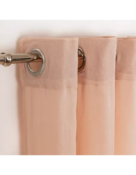 Cortina transparente algodão