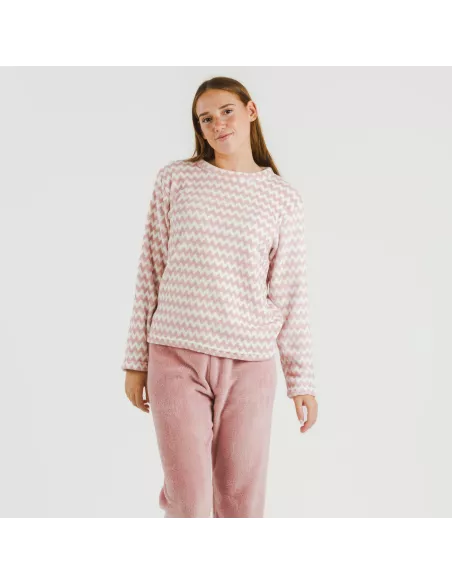 Pijama coral Jeannine rosa Pijama coral Jeannine rosa