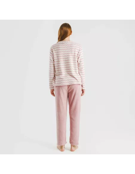 Pijama coral Jeannine rosa Pijama coral Jeannine rosa