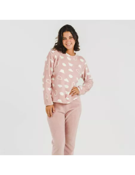 Pijama coral Papiro rosa Pijama coral Papiro rosa
