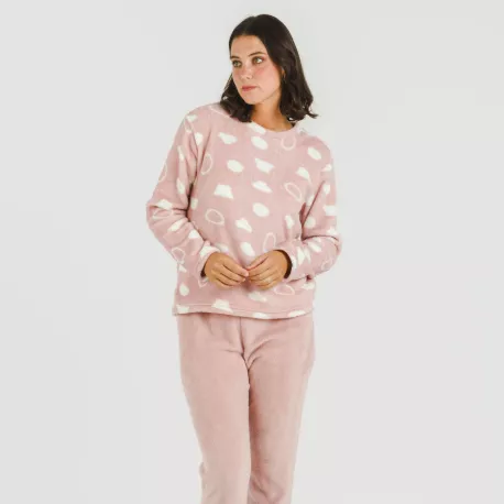 Pijama coral Papiro rosa