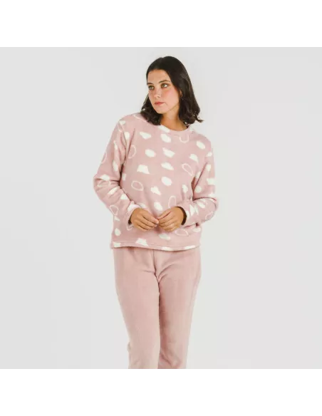 Pijama coral Papiro rosa Pijama coral Papiro rosa