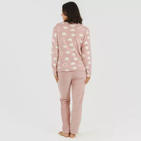 Pijama coral Papiro rosa