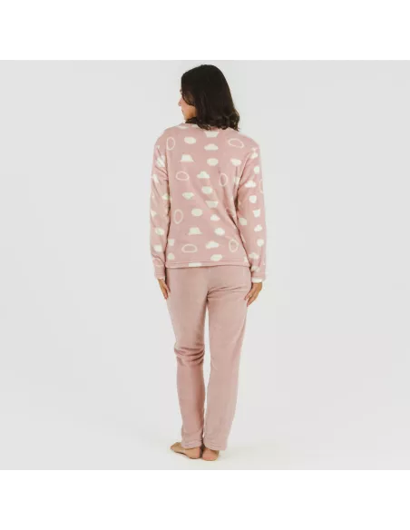 Pijama coral Papiro rosa Pijama coral Papiro rosa