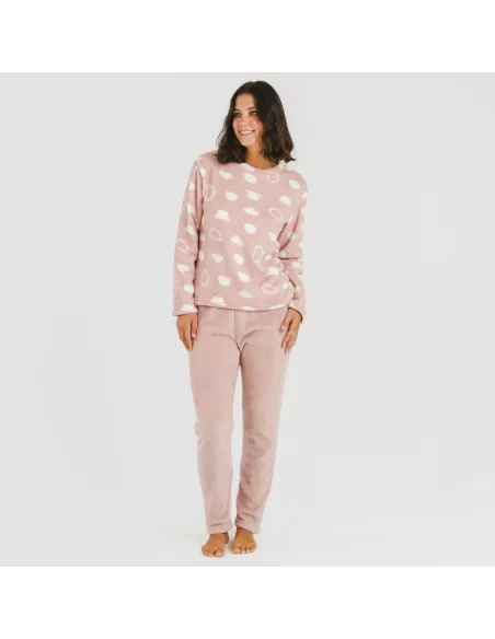 Pijama coral Papiro rosa Pijama coral Papiro rosa