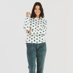 Pijama coral Praga azul