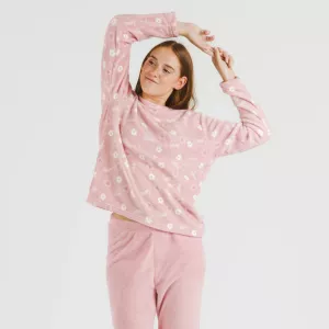 Pijama coral Vickie rosa palo