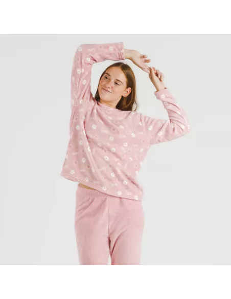 Pijama coral Vickie rosa palo