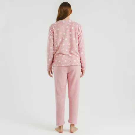 Pijama coral Vickie rosa palo