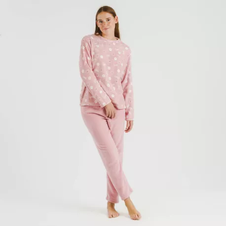 Pijama coral Vickie rosa palo