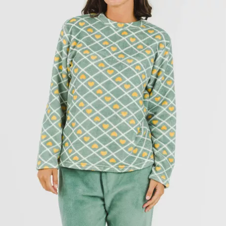 Pijama coral Ilena verde