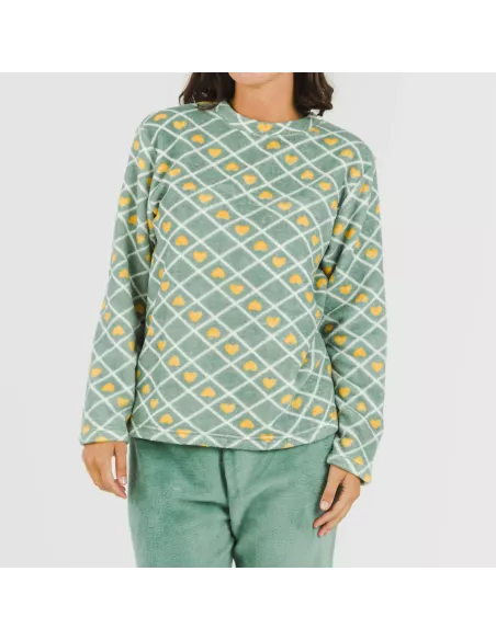 Pijama coral Ilena verde Pijama coral Ilena verde