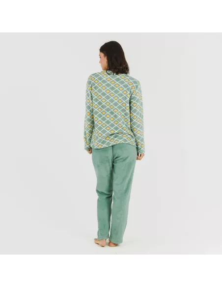 Pijama coral Ilena verde Pijama coral Ilena verde