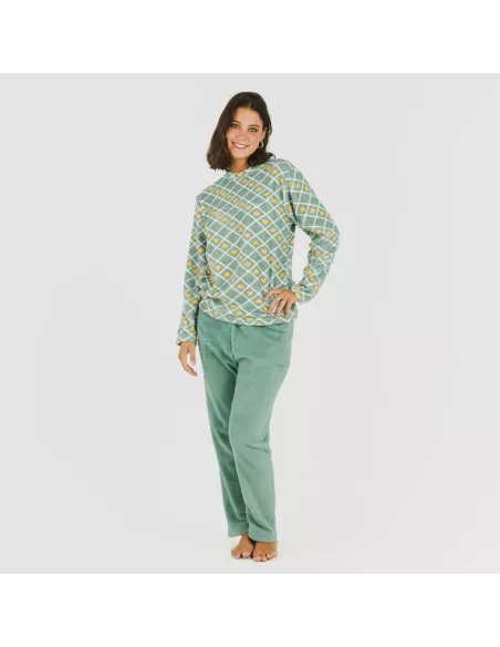 Pijama coral Ilena verde Pijama coral Ilena verde