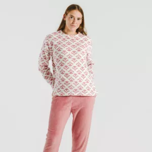Pijama coral Etea malva 2