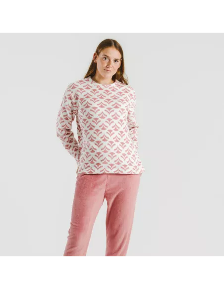 Pijama coral Etea malva