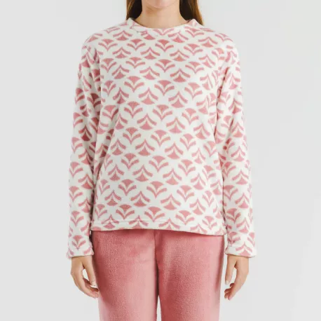 Pijama coral Etea malva