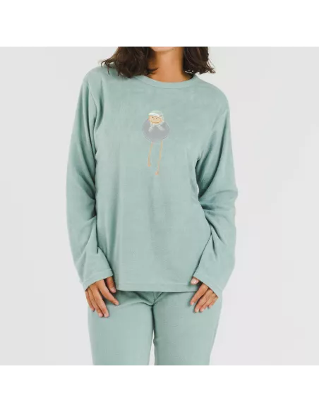 Pijama polar Frosty verde tiffany Pijama polar Frosty verde tiffany