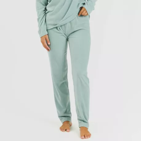 Pijama polar Frosty verde tiffany
