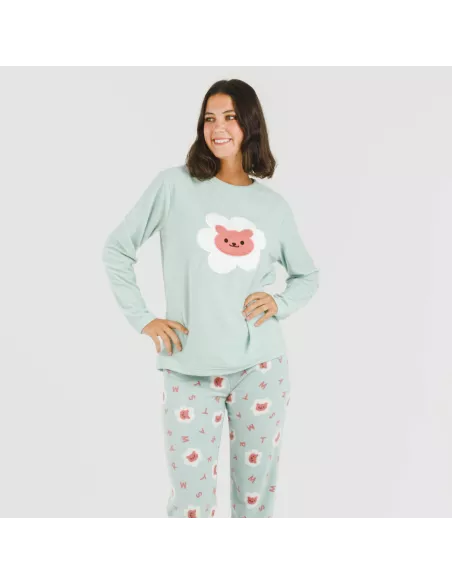 Pijama polar Nolan verde Pijama polar Nolan verde