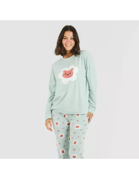 Pijama polar Nolan verde Pijama polar Nolan verde
