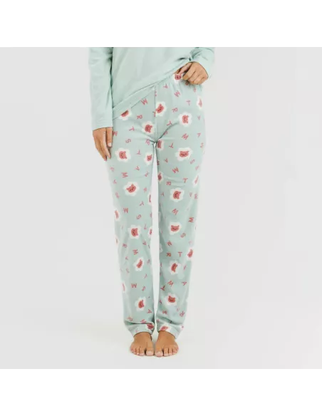 Pijama polar Nolan verde Pijama polar Nolan verde