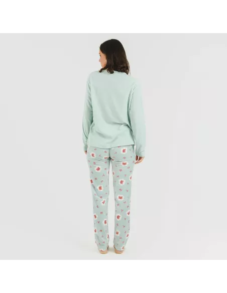 Pijama polar Nolan verde Pijama polar Nolan verde