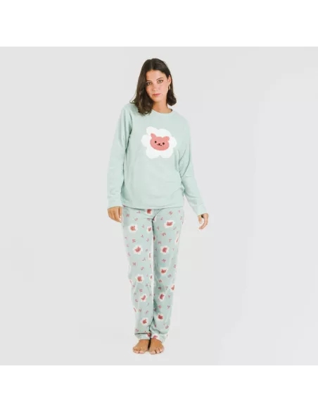 Pijama polar Nolan verde Pijama polar Nolan verde