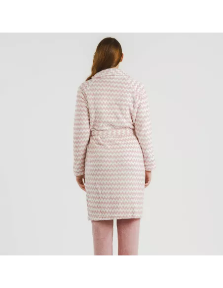 Roupão coral Jeannine rosa