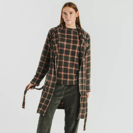 Roupão coral Cuadro Nelby verde caça