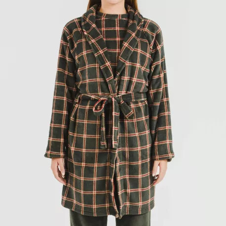 Roupão coral Cuadro Nelby verde caça