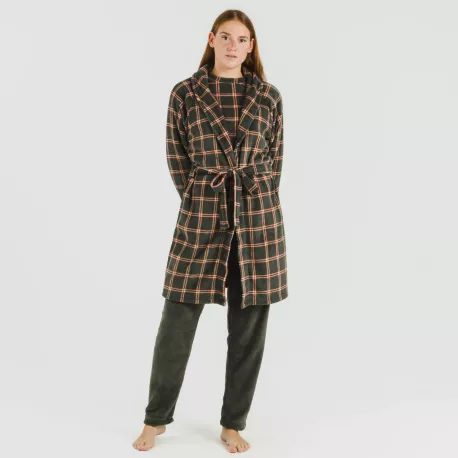 Roupão coral Cuadro Nelby verde caça