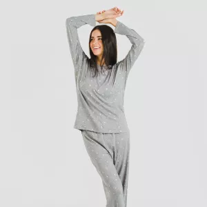 Pijama mulher soft Ambarina cinza marengo 2