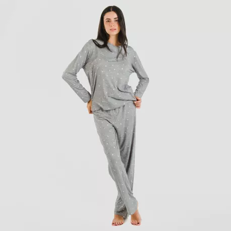 Pijama mulher soft Ambarina cinza marengo