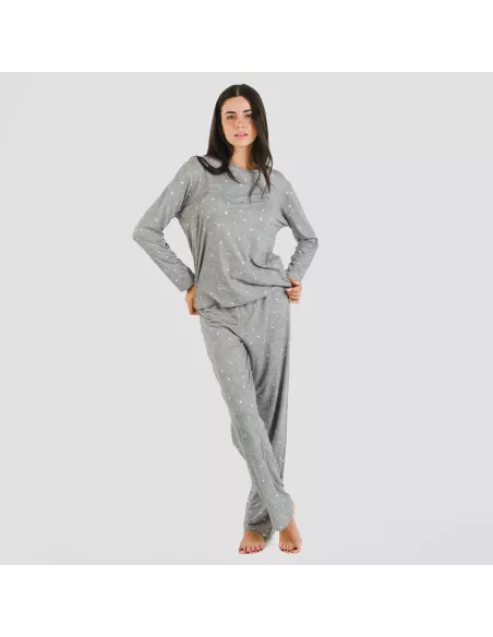 Pijama mulher soft Ambarina cinza marengo