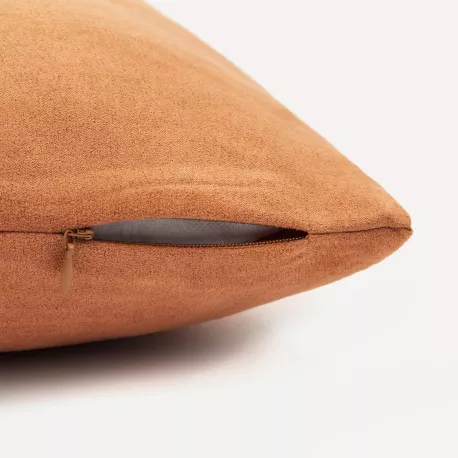 Almofada retangular 30x50 camurça Ante lisa