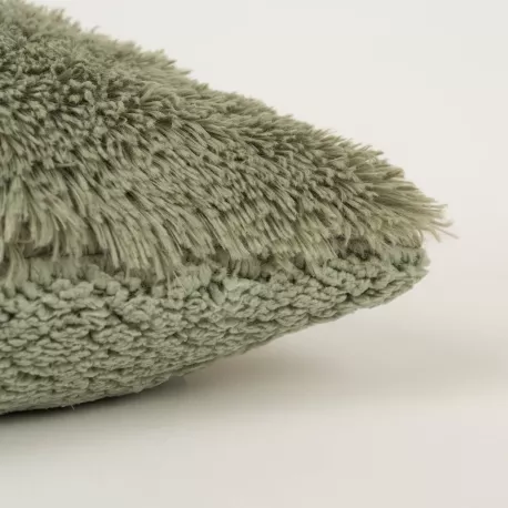 Almofada pelo sherpa lisa 45x45